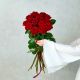 Букет из 15 красных  Российских роз