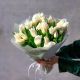 Букет из 25 белых тюльпанов
