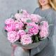 Букет из 15 розовых пионов